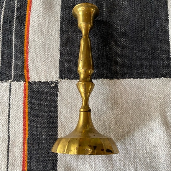 Vintage Solid Brass Candlestick Holder. Medium size. - Picture 7 of 13